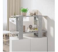 Bibliothèque - VidaXL - Gris béton - 80x30x51 cm - 2 étagères - Design contemporain