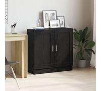 Bibliothèque vidaXL Noire en Chêne 82,5x30,5x80 cm en Bois d'Ingénierie