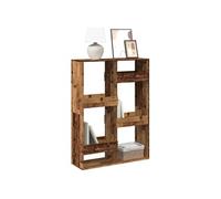 Vidaxl Bibliothèque Vieux Bois 100x33x135 Cm Bois D'ingénierie Marron