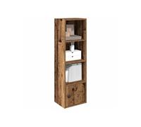 vidaXL Bibliothèque Vieux Bois – 31×24×102 cm – Bois d'ingénierie