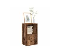 vidaXL Bibliothèque Vieux Bois – Bois d'ingénierie 31x24x52 cm – Marron