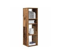 vidaXL Bibliothèque Vieux Bois 34x31x112 cm Bois d'ingénierie