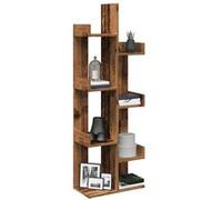Bibliothèque vieux bois 48x25,5x140 cm bois d ingénierie Marron G