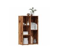 vidaXL Bibliothèque Vieux Bois – 50x25x80 cm – Bois d'ingénierie