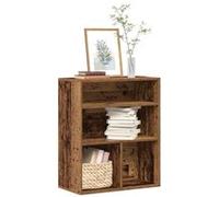 Bibliothèque vieux bois 60x30x71,5 cm bois d ingénierie