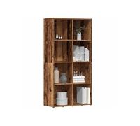 vidaXL Bibliothèque Vieux Bois 66x30x130 cm Bois d'ingénierie