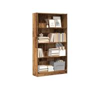 Bibliothèque vieux bois 80x24x143 cm bois d ingénierie
