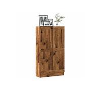 Bibliothèque vieux bois 82,5x30,5x150 cm bois d ingénierie