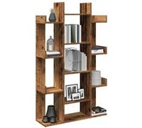 vidaXL Bibliothèque imitation vieux bois 86×25,5×140 cm Bois composite Marron G