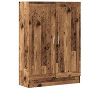 Bibliothèque vieux bois - vidaXL - bois d'ingénierie - 2 portes - résistante à l'humidité - 82 5 x 30 5 x 115 cm 740eqt76l