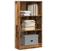 Bibliothèque vintage en bois pour économiser de l'espace - 60 x 24 x 109 cm - Étagère ouverte pour salon, chambre à coucher, maison ou bureau - Solution de rangement élégante