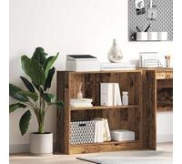 Bibliothèque vintage en bois pour économiser de l'espace - 80 x 24 x 76 cm - Étagère ouverte pour livres et articles de décoration - Meuble de rangement robuste en panneaux de particules pour salon
