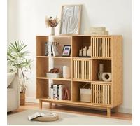 Bibliothèque Ypäjä bambou 128 x 147 x 39 cm naturel