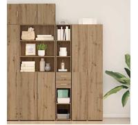 Bibliothèque ZENCORE® - Cadre solide - Commode salon/Buffet de Cuisine - avec tiroir Chêne artisanal 30x42.4x185.2cm B7541387692