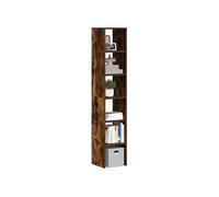 vidaXL Étagères à livres 2 pièces empilables chêne fumé 30x30x80 cm