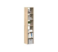 Bibliothèques 2 pcs empilable chêne sonoma bois d ingénierie