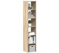 Bibliothèques 2 pcs empilable chêne sonoma bois d ingénierie G