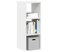 Vidaxl Bibliothèques 2 Pcs Empilable Blanc 30x30x80 Cm Bois Ingénierie Blanc