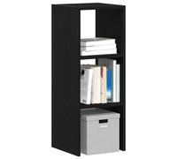 Bibliothèques 2 pcs empilable chêne noir bois d ingénierie Noir G
