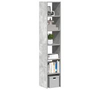 Bibliothèques 2 pcs empilable gris béton bois d'ingénierie étagère vidaXL