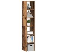 vidaXL Bibliothèques 2 pièces empilables imitation vieux bois 30x30x80 cm