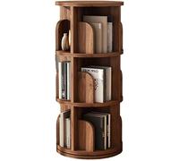 Bibliothèques Bibliothèque Rotative Étagère en Bois Massif À 360 ° Étagère À Livres D'images Salon Étagère De Rangement À Plusieurs Niveaux Noyer (Taille : 46 * 99cm)