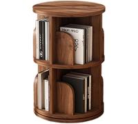Bibliothèques Bibliothèque Rotative Étagère en Bois Massif À 360 ° Étagère À Livres D'images Salon Étagère De Rangement À Plusieurs Niveaux Noyer (Taille : 46 * 68cm)