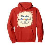 Bibliothèques : Rendre Google Possible Depuis l'Antiquité Sweat à Capuche, Unisexe pour Adultes, Rouge, S
