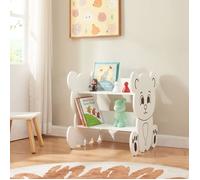 Biblothèque Tårnby pour enfant forme ours 60 x 56 x 56 cm blanc