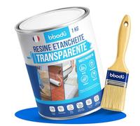 BIBODU® Etancheite Toiture 1 KG | Resine Etancheite Liquide Transparente | Agent de Revêtement Imperméable Transparent | Parfait pour Terrasse, Toits, Extérieurs, Intérieurs, Cuisines