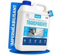 BIBODU® Etancheite Toiture 10 KG | Resine Etancheite Liquide Transparente | Agent de Revêtement Imperméable Transparent | Parfait pour Terrasse, Toits, Extérieurs, Intérieurs, Cuisines