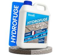 BIBODU Hydrofuge Imperméabilisant 5L pour 30-50 m² | Protection Invisible pour Toiture, Façades, Terrasses, Travertin, Pierre, Joints de Carrelage Extérieur et Beton | Anti-Taches Vertes