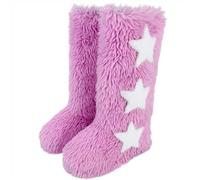 BIBOKAOKE Bottes d'hiver en fourrure synthétique pour femme - Confortables - En peluche - Chaussures plates - Bout rond - En daim - Décorées avec amour - Pour l'intérieur et l'extérieur, Style X05