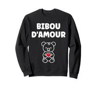 Bibou d'amour Couple Saint-Valentin Mignon Chéri Bibou Sweatshirt
