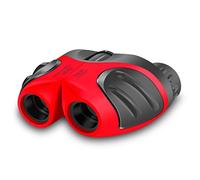 BIBOYELF 8X21 Compact Jumelles pour Enfantsjouets De Randonnée pour Enfants De 3 à 12 Ans,Rouge
