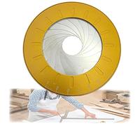 BIBOZA Adjustable Circle Drawing Ruler Tool, Stainless Steel Metal Round Circle Drawing Tool, Drawing Ruler Suitable for for Design, Drawing, Office