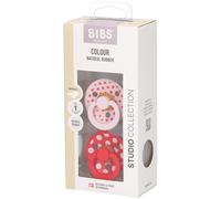 Bibs 1 Anatomic Studio Duo Polka Apple Sucette(S) 2 pc(s)