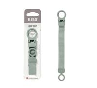 BIBS Attache-sucette Ruban - Élégante et sécurisée, utilisation à une main, compatible avec tous les BIBS et la plupart des marques, lavable en machine, 0+ ans - Sage