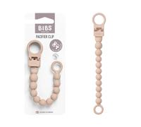 BIBS Attache-tétine à perles, Blush | Attache-tétine | Compatible avec toutes les tétines BIBS | Fixation sûre à une main | Évite les tétines qui tombent