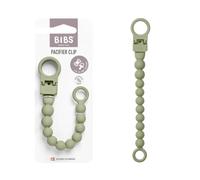BIBS Attache-tétine à perles, compatible avec toutes les tétines BIBS, Sage | Attache-tétine | Compatible avec toutes les tétines BIBS | Fixation sûre à une main | Évite les tétines qui tombent