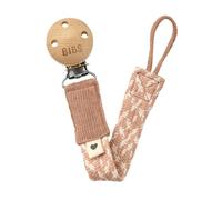 BIBS Attache-tétine Paci Braid en coton biologique tressée Taille unique 0-36 mois Blush/Ivory