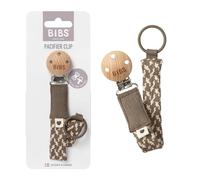 BIBS Attache-tétine tressée, Dark Oak/Vanilla | Maintient la tétine à portée de main