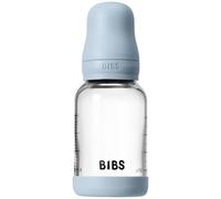 BIBS Baby Glass Bottle Round Latex biberon anti-colique Baby Blue 120 ml
