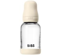 BIBS Baby Glass Bottle Round Latex biberon anti-colique Ivory 120 ml