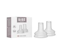 BIBS Becs Verseurs pour Biberon - Lot de 2 - Sans BPA, Embout Rond en Silicone, Adapté aux Bébés & Tout-Petits dès 6 Mois