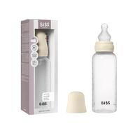 BIBS Biberon en plastique, 270 ml, lot de 1, Ivory | Tétine en silicone | Anti-colique | Sans BPA