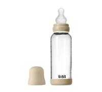 Bibs - Biberon en verre NUIT phosphorescent rond Silicone 240 ml Débit moyen Vanilla