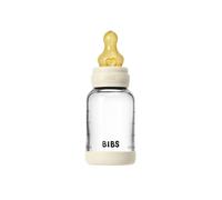 Bibs - Biberon en verre Tétine Latex 120 ml Débit lent - Ivory