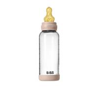 Bibs - Biberon en verre Tétine Latex 240 ml Débit Moyen - Blush