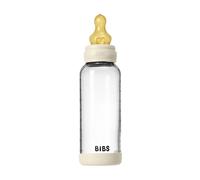 Bibs - Biberon en verre Tétine Latex 240 ml Débit Moyen - Ivory